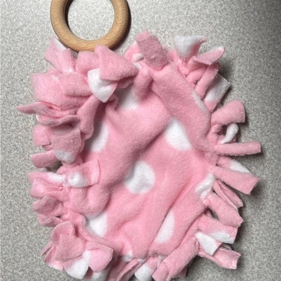 Homemade Teething Tie Lovey - Picture 2 of 3